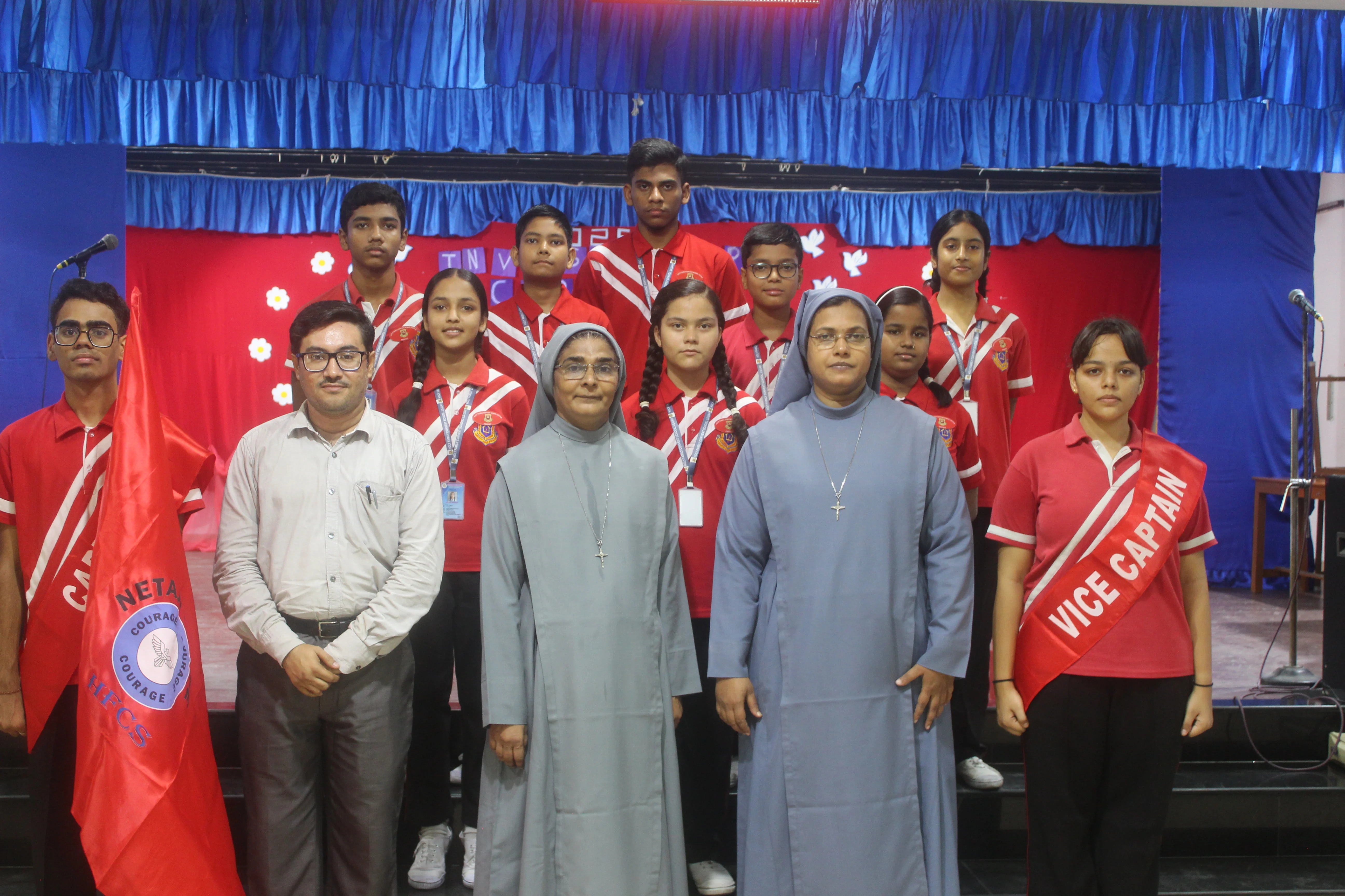 House captains and vice captains Investiture Ceremony Liluah